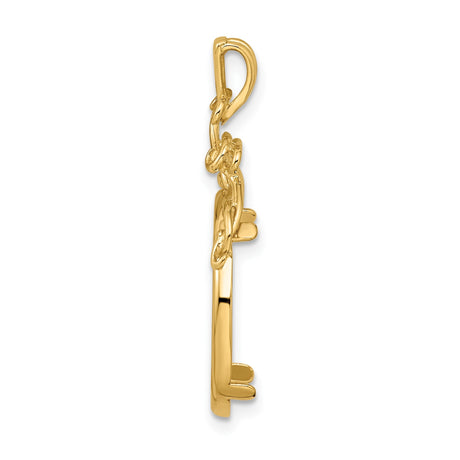 17 mm 14k Yellow Gold coin bezel for 16.5 mm Coin — alternate view