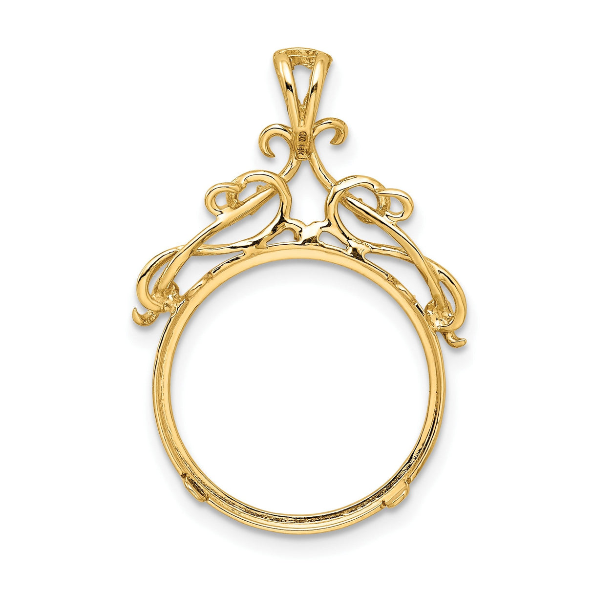 17 mm 14k Yellow Gold coin bezel for 16.5 mm Coin — additional image