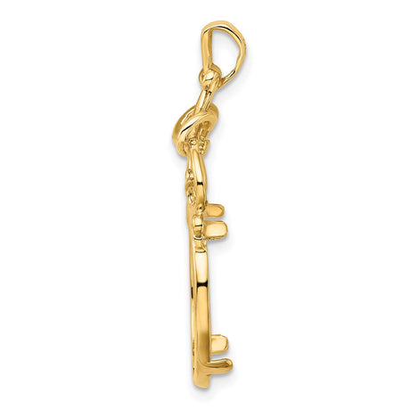 17 mm 14k Yellow Gold coin bezel for 16.5 mm Coin — alternate view