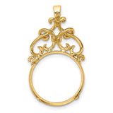 17 mm 14k Yellow Gold coin bezel for 16.5 mm Coin — additional image