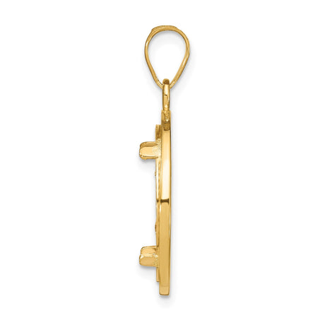 17 mm 14k Yellow Gold coin bezel for 16.5 mm Coin — alternate view