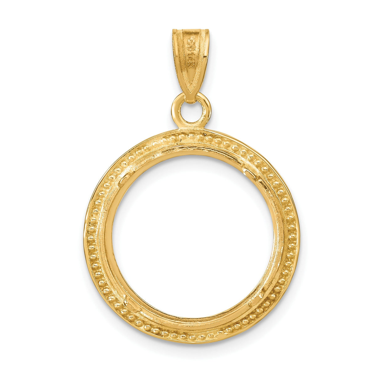 17 mm 14k Yellow Gold coin bezel for 16.5 mm Coin — additional image