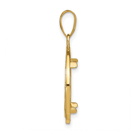17 mm 14k Yellow Gold coin bezel for 16.5 mm Coin — alternate view