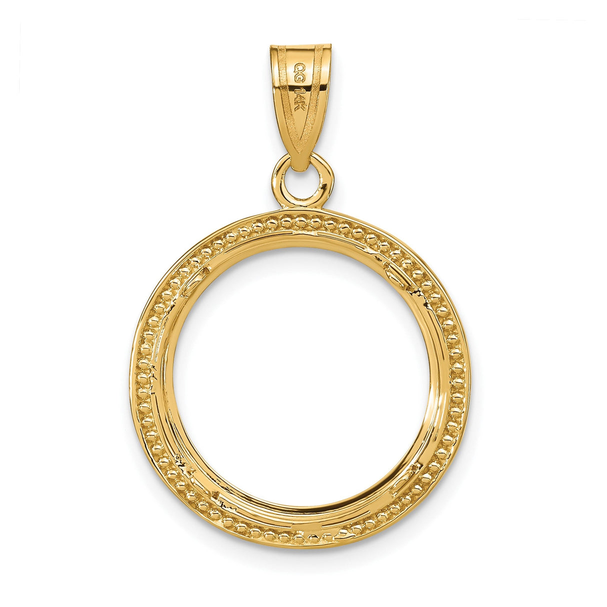 17 mm 14k Yellow Gold coin bezel for 16.5 mm Coin — additional image