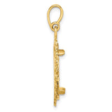 17 mm 14k Yellow Gold coin bezel for 16.5 mm Coin — alternate view