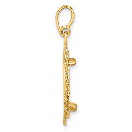17 mm 14k Yellow Gold coin bezel for 16.5 mm Coin — alternate view