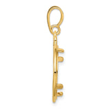 17 mm 14k Yellow Gold coin bezel for 16.5 mm Coin — alternate view