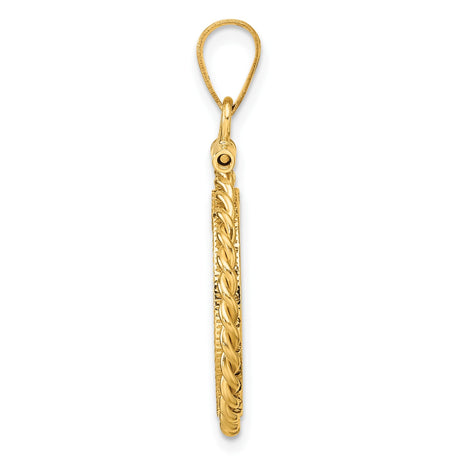 17 mm 14k Yellow Gold coin bezel for 16.5 mm Coin — alternate view