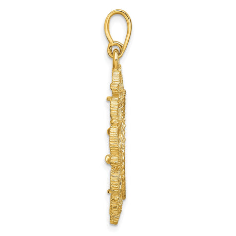 17 mm 14k Yellow Gold coin bezel for 16.5 mm Coin — alternate view