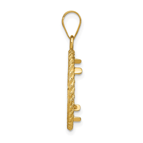 17 mm 14k Yellow Gold coin bezel for 16.5 mm Coin — alternate view