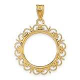 17 mm 14k Yellow Gold coin bezel for 16.5 mm Coin — additional image