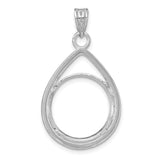 17 mm 14k White Gold coin bezel for 16.5 mm Coin — additional image