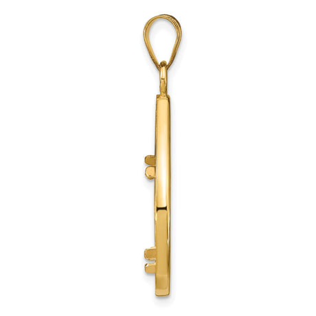 17 mm 14k Yellow Gold coin bezel for 16.5 mm Coin — alternate view