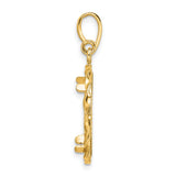 17 mm 14k Yellow Gold coin bezel for 16.5 mm Coin — alternate view