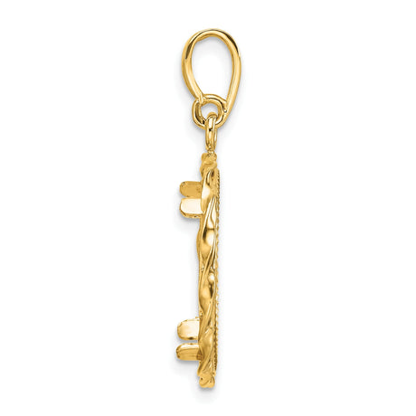 17 mm 14k Yellow Gold coin bezel for 16.5 mm Coin — alternate view