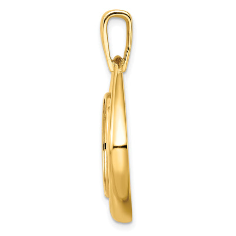 17 mm 14k Yellow Gold coin bezel for 16.5 mm Coin — alternate view