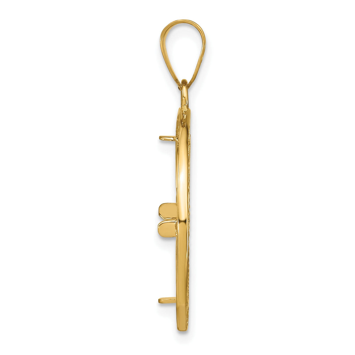 17 mm 14k Yellow Gold coin bezel for 16.5 mm Coin — alternate view