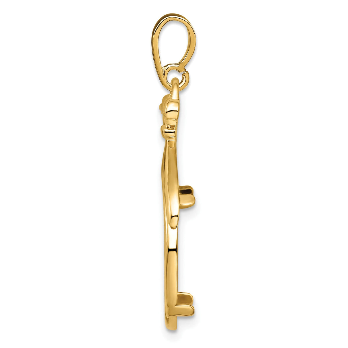 17 mm 14k Yellow Gold coin bezel for 16.5 mm Coin — alternate view