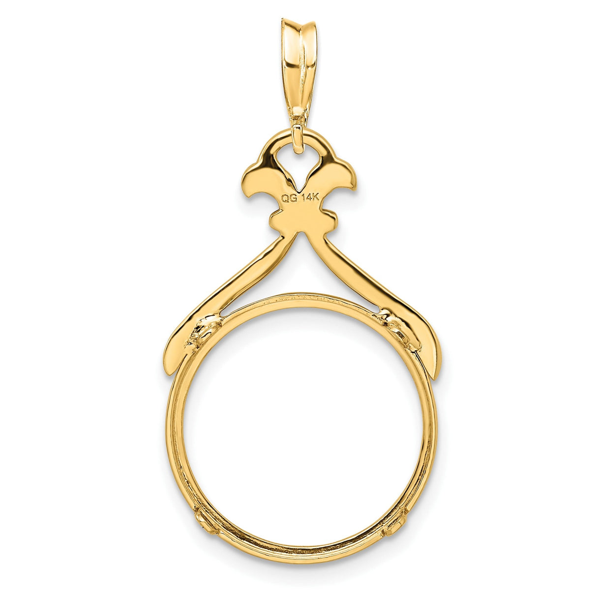 17 mm 14k Yellow Gold coin bezel for 16.5 mm Coin — additional image