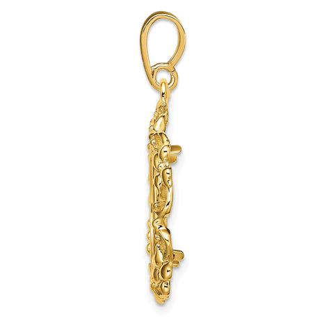 17 mm 14k Yellow Gold coin bezel for 16.5 mm Coin — alternate view