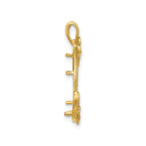17 mm 14k Yellow Gold coin bezel for 16.5 mm Coin — alternate view