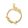 17 mm 14k Yellow Gold coin bezel for 16.5 mm Coin