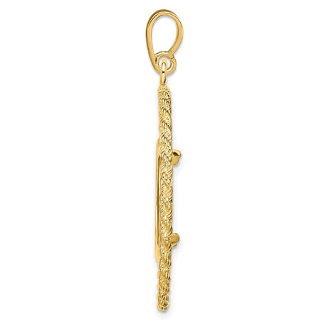 17 mm 14k Yellow Gold coin bezel for 16.5 mm Coin — alternate view