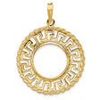 17 mm 14k Yellow Gold coin bezel for 16.5 mm Coin
