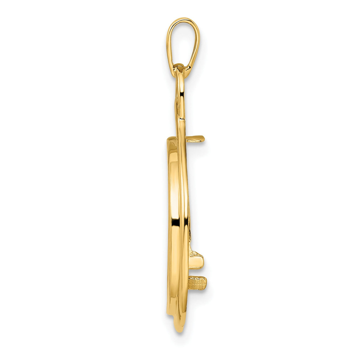 17 mm 14k Yellow Gold coin bezel for 16.5 mm Coin — alternate view