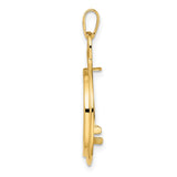 17 mm 14k Yellow Gold coin bezel for 16.5 mm Coin — alternate view