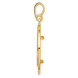 17 mm 14k Yellow Gold coin bezel for 16.5 mm Coin — alternate view