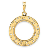 17 mm 14k Yellow Gold coin bezel for 16.5 mm Coin — additional image