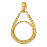 17 mm 14k Yellow Gold coin bezel for 16.5 mm Coin — additional image