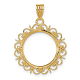 17 mm 14k Yellow Gold coin bezel for 16.5 mm Coin — additional image