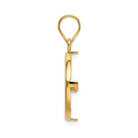 17 mm 14k Yellow Gold coin bezel for 16.5 mm Coin — alternate view