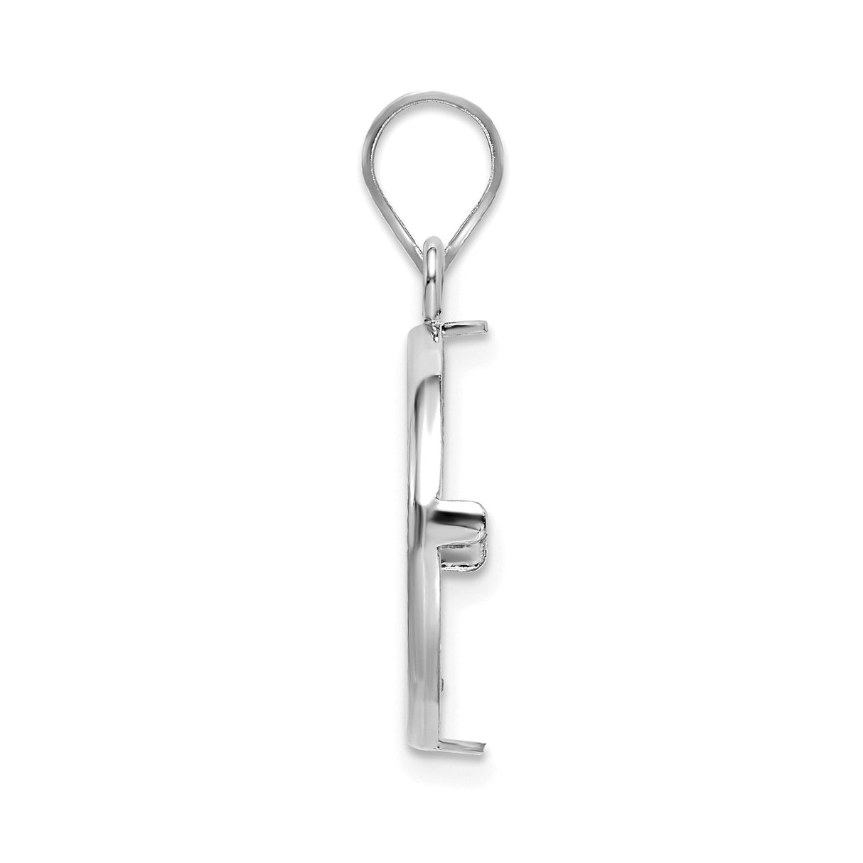 17 mm 14k White Gold coin bezel for 16.5 mm Coin — alternate view
