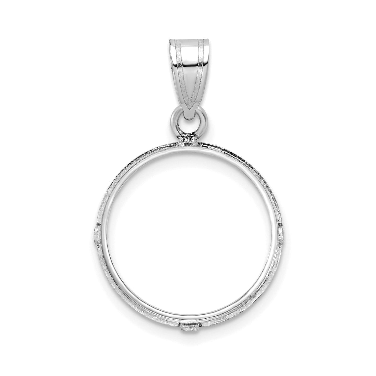 17 mm 14k White Gold coin bezel for 16.5 mm Coin — additional image
