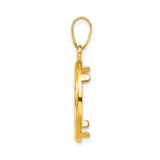 17 mm 14k Yellow Gold coin bezel for 16.5 mm Coin — alternate view