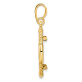 17 mm 14k Yellow Gold coin bezel for 16.5 mm Coin — alternate view