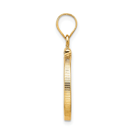 17 mm 14k Yellow Gold coin bezel for 16.5 mm Coin — alternate view