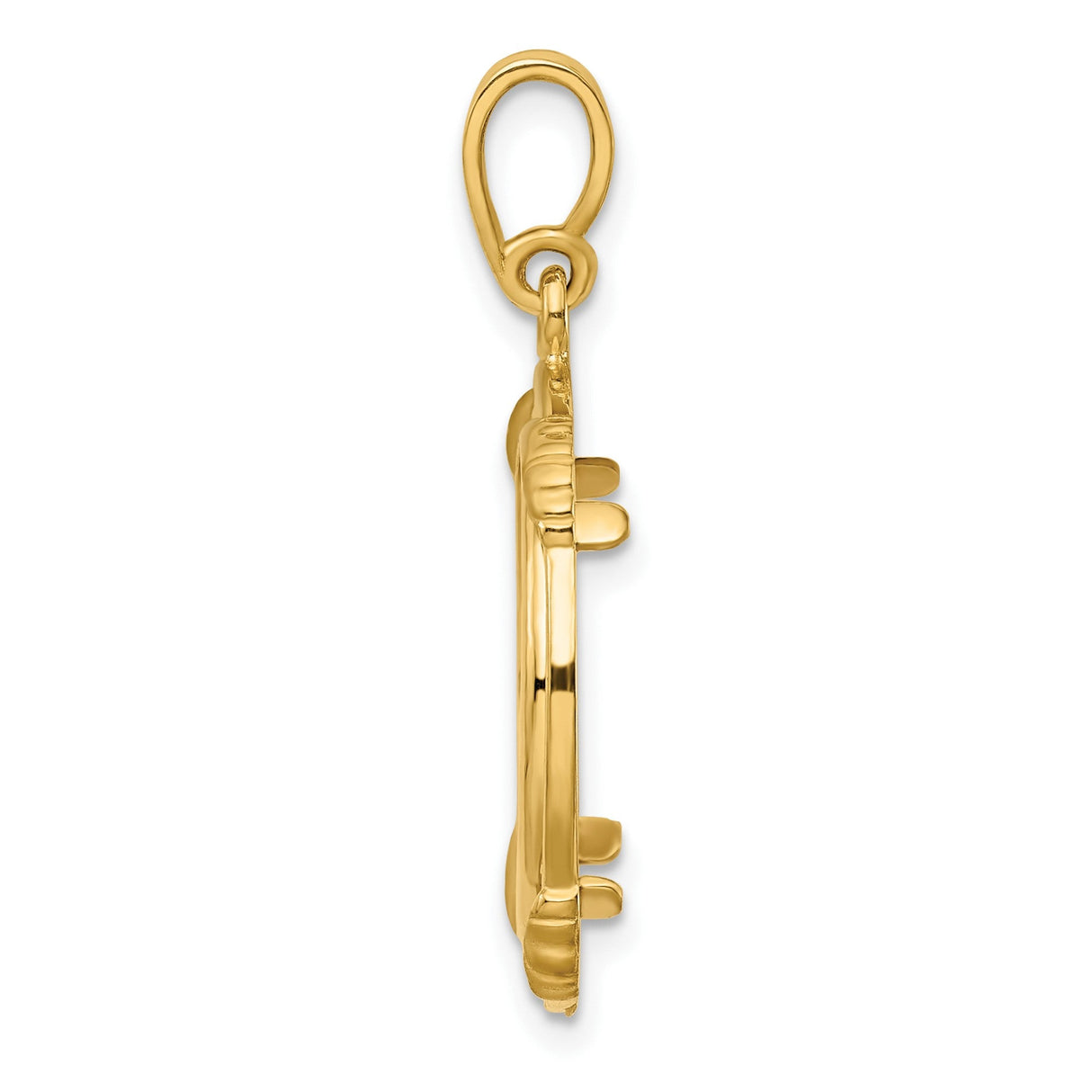 17 mm 14k Yellow Gold coin bezel for 16.5 mm Coin — alternate view