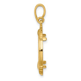 17 mm 14k Yellow Gold coin bezel for 16.5 mm Coin — alternate view
