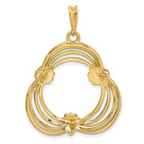 17 mm 14k Yellow Gold coin bezel for 16.5 mm Coin — additional image
