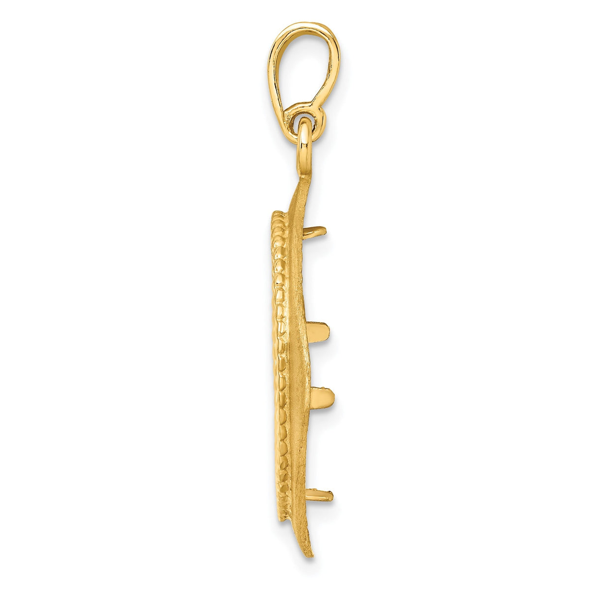 17 mm 14k Yellow Gold coin bezel for 16.5 mm Coin — alternate view