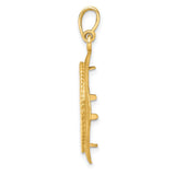 17 mm 14k Yellow Gold coin bezel for 16.5 mm Coin — alternate view