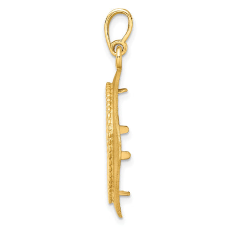 17 mm 14k Yellow Gold coin bezel for 16.5 mm Coin — alternate view