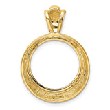 17 mm 14k Yellow Gold coin bezel for 16.5 mm Coin — additional image