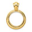 17 mm 14k Yellow Gold coin bezel for 16.5 mm Coin