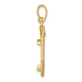 17 mm 14k Yellow Gold coin bezel for 16.5 mm Coin — alternate view