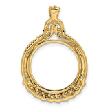 17 mm 14k Yellow Gold coin bezel for 16.5 mm Coin — additional image